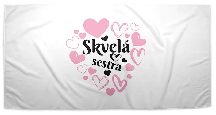 Sablio Uterák Skvelá sestra - 50x100 cm