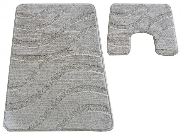 Sada kúpeľňových koberčekov Montana Symphony Sand Grey