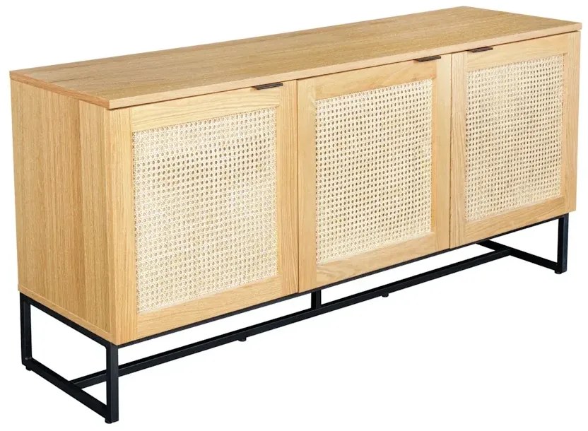 Invicta Interior - Dizajnový príborník VIENNA LOUNGE 160 cm, dub, prírodný