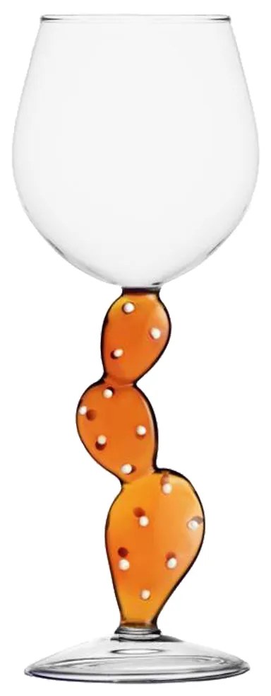 Pohár na víno kaktus oranžový - 983062