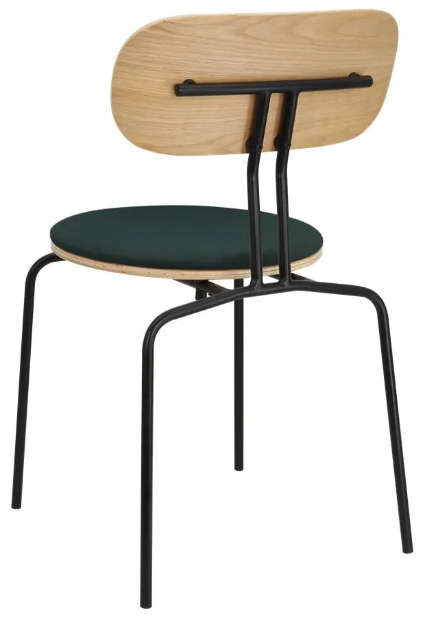 Tmavozeleno-čierna jedálenská stolička Curious – UMAGE