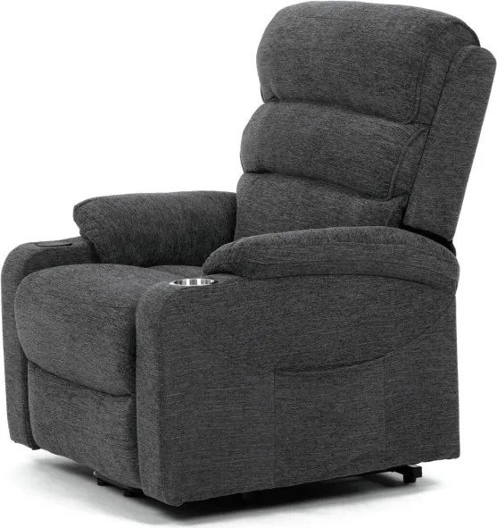 Polohovacie kreslo sivé, elektrické TV-S8348 GREY2