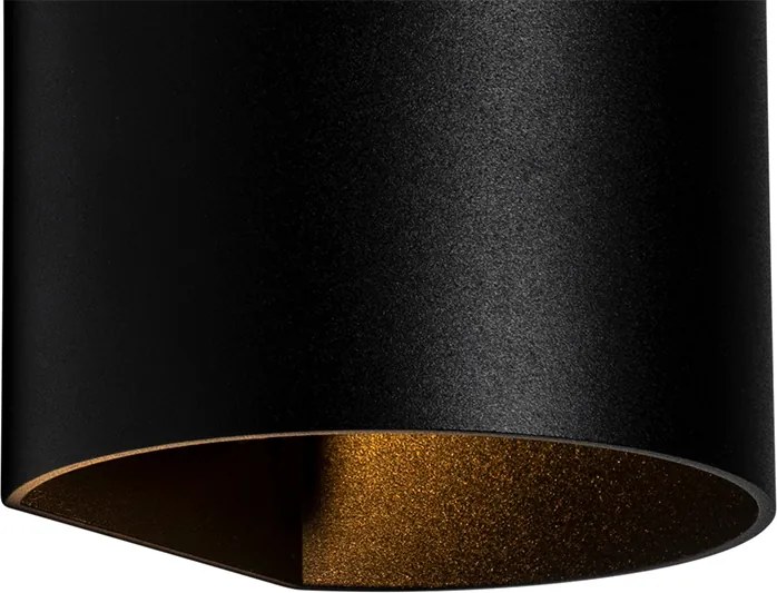 Moderná nástenná lampa čierna - Sabbio