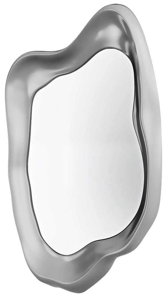 Dekorativní nástěnné zrcadlo Leonardo 60x90 cm stříbrné