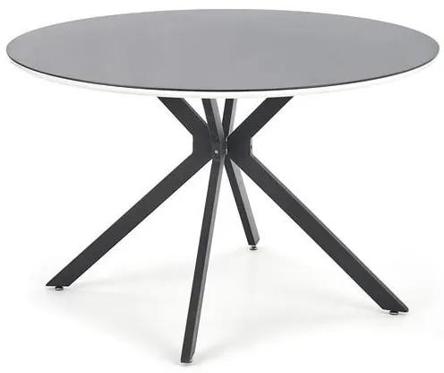 Jedálenský stôl Aretha (biela + lesklá čierna). Vlastná spoľahlivá doprava až k Vám domov. 1048604
