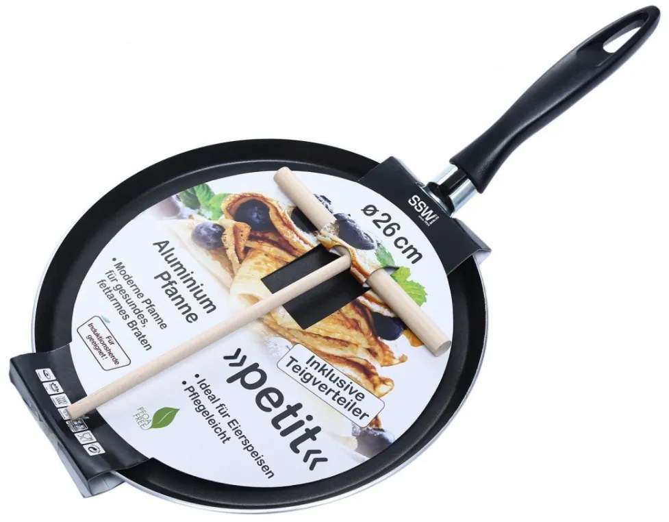 MAKRO - Panvica na palacinky 26cm s valčekom