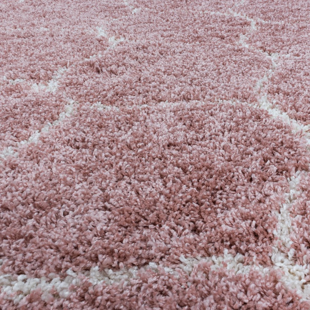 Ayyildiz Kusový koberec SALSA 3201, Okrúhly, Ružová Rozmer koberca: 120 cm KRUH