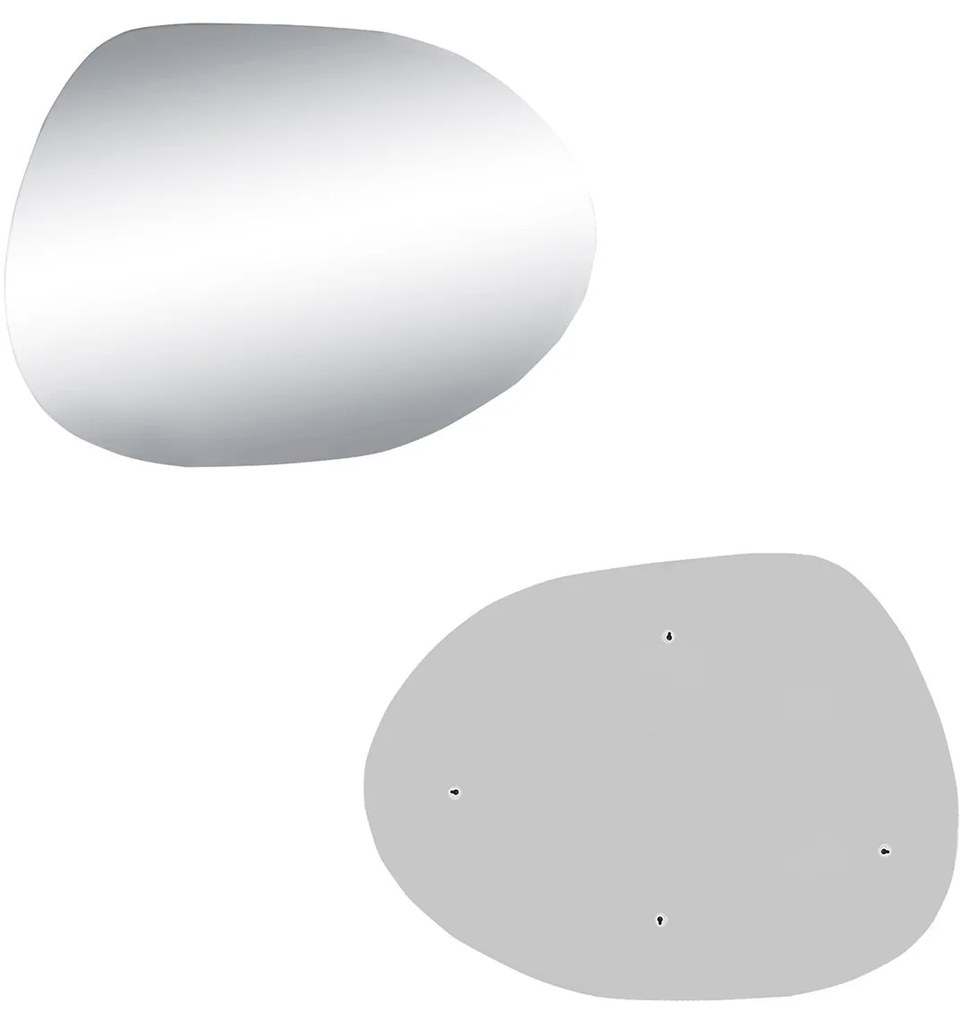 Dekoratívne nástenné zrkadlo Gusto 75x55 cm zlaté