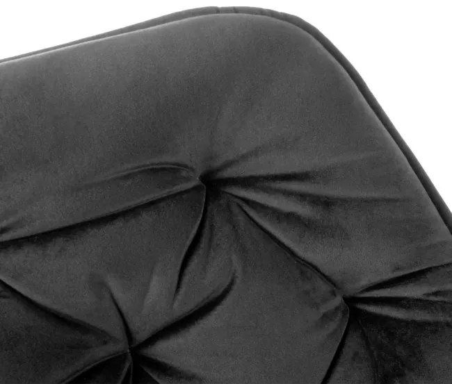 Jedálenská stolička CHERRY zamatová čierna ALL 999189