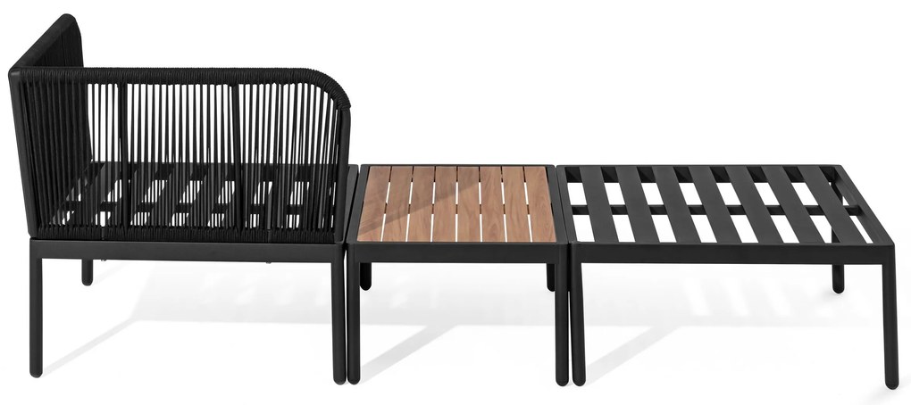 Modulárny relaxačný nábytok s textilným výpletom