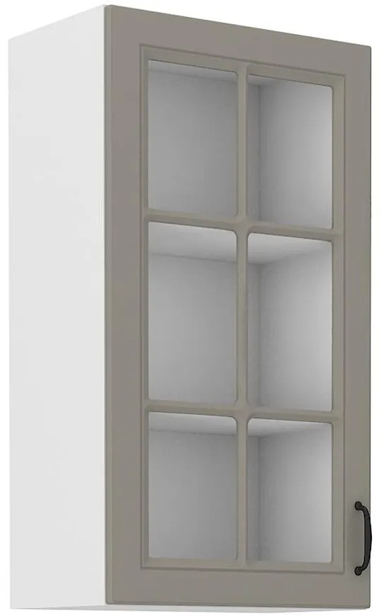 Kuchynská skrinka Stilo claygrey/biely 40gs/90 1f