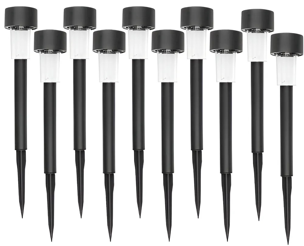 Gardlov Záhradné solárne lampy 30 cm Set 10 ks