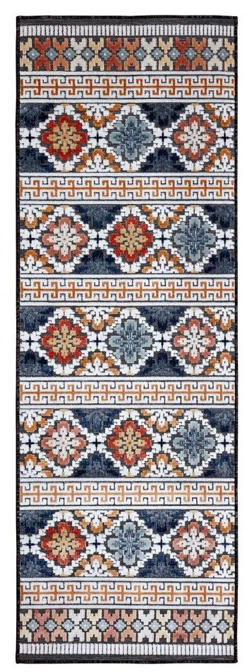Flair Rugs, Behúň Plaza Aster Navy – na von aj na doma, 80x230, viacfarebná, chodba / predsieň