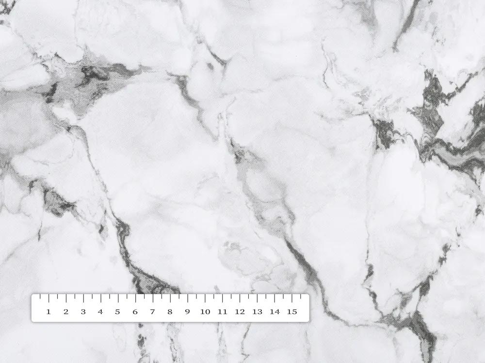 Biante Dekoračný záves PM-064 Sivý mramor 145x150 cm