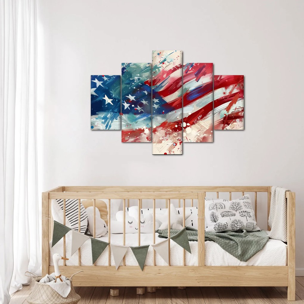 Obraz - Vlajka USA (150x105 cm)