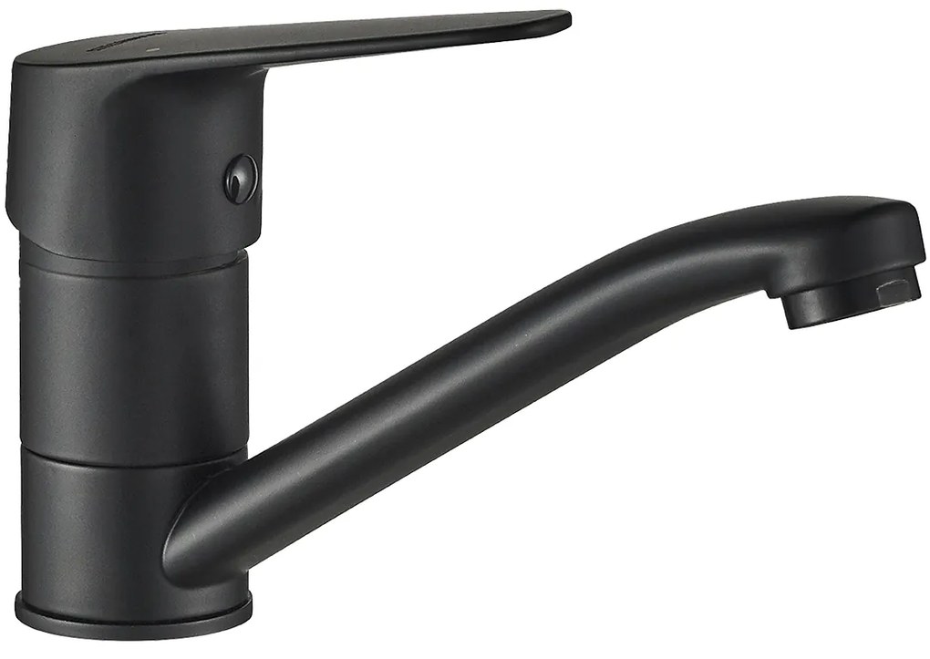 Kuchinox SAGRA, umývadlová batéria s otočným výtokom, čierna matná, LAV-BQR_726D