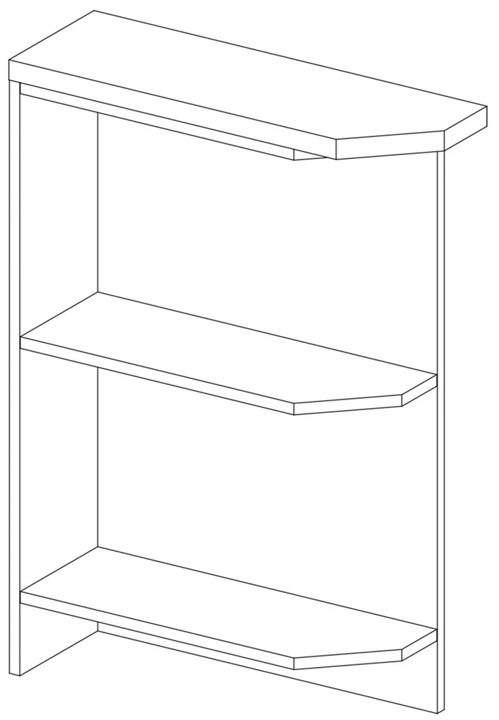 Spodná kuchynská skrinka Livia 20 cm ľavá tmavohnedá/dub sonoma