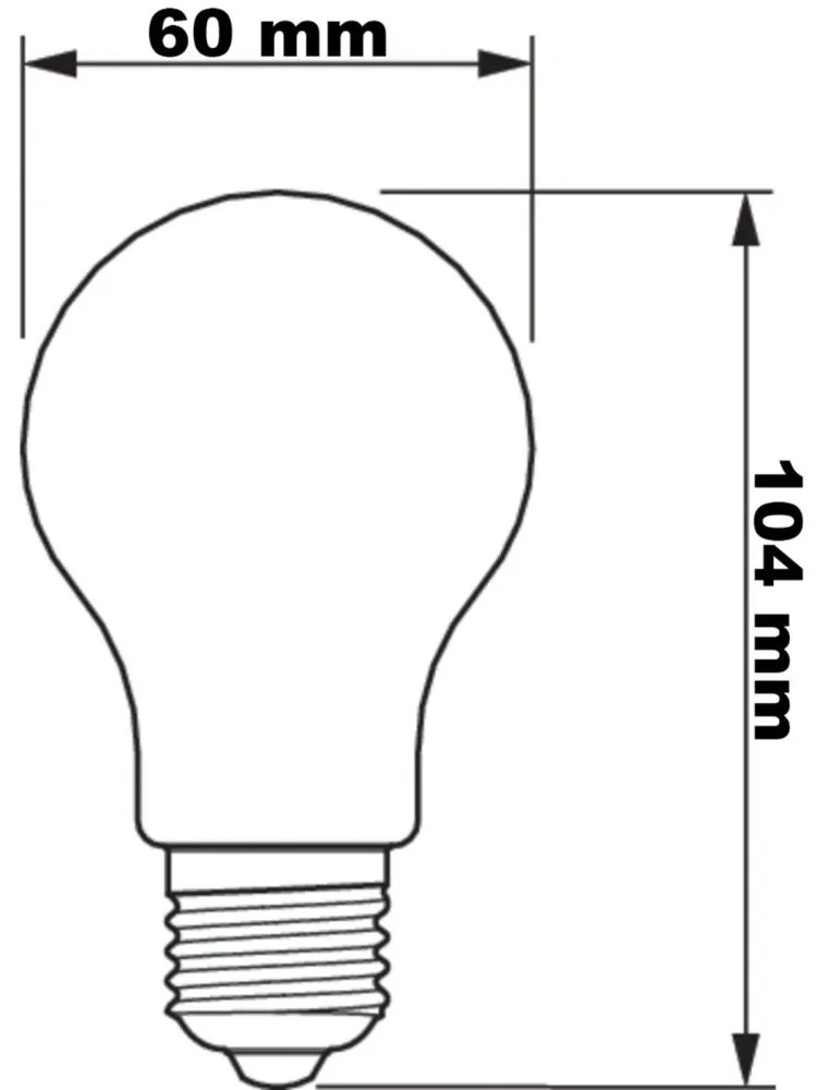 LED žiarovka E27 A60 5,9W = 60W 806lm 2700 Warm Filament Milk PHILIPS Stmievateľná