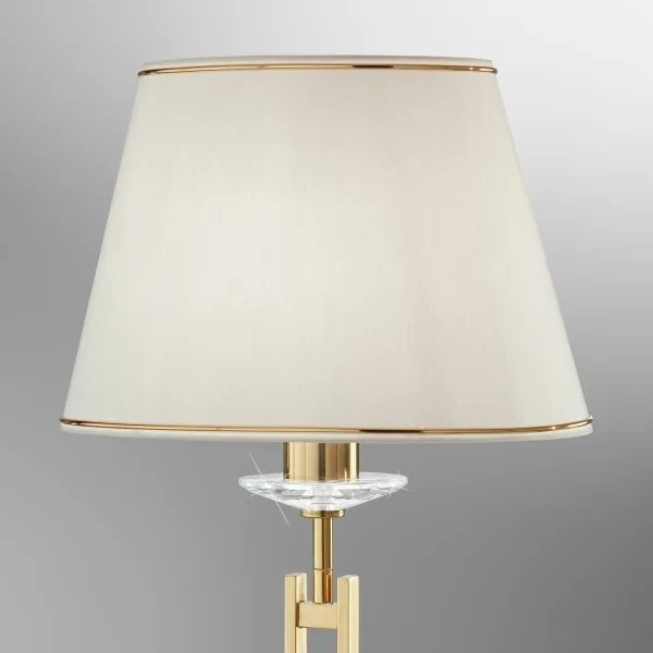 Kolarz 330.71.8C - Krištáľová stolná lampa IMPERIAL 1xE27/60W/230V zlatá/béžová