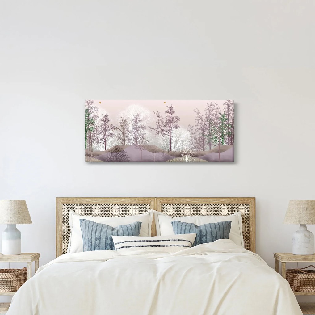 Obraz lesa (120x50 cm)