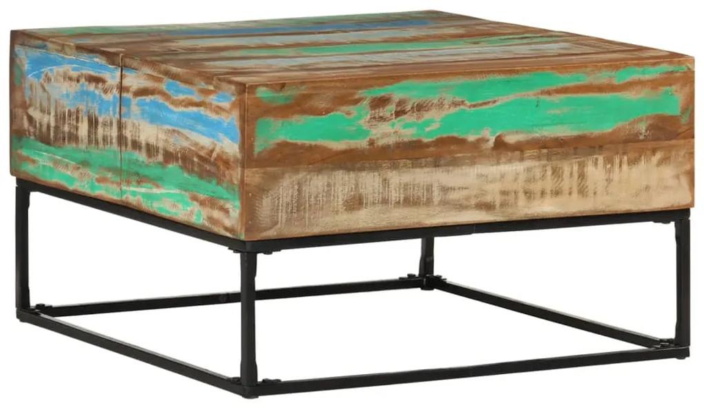 Konferenčný stolík 68x68x41 cm masívne recyklované drevo 351681