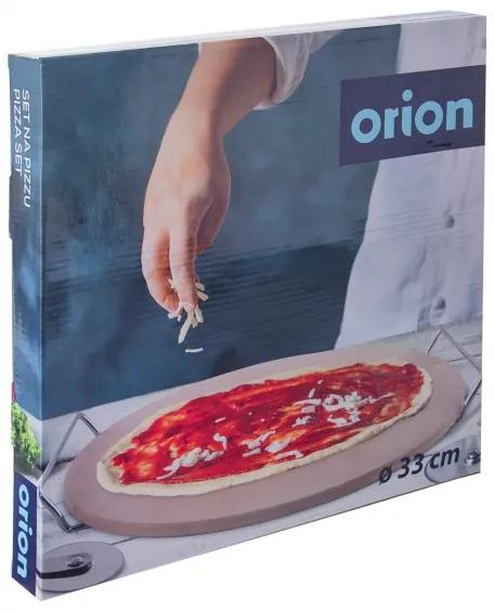Orion domácí potřeby Kámen na pečení s kráječem pr. 33 cm