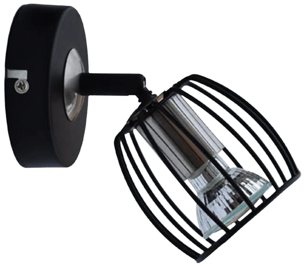 CLX Moderné LED nástenné bodové svetlo MARCO, čierne