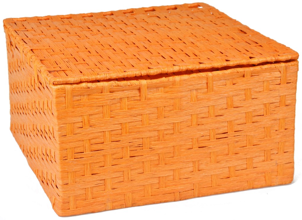 Sada 3 úložných boxov s vekom oranžových
