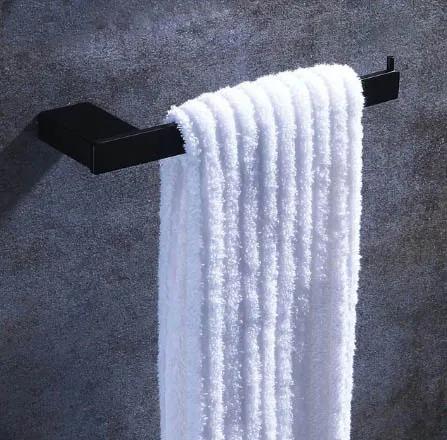 Moderný vešiak na uteráky - 2 farby Čierny