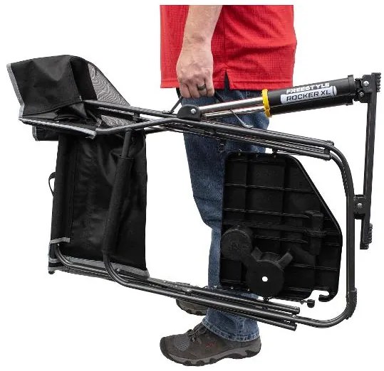 GCI Kempingová stolička s funkciou hojdania Freestyle Rocker XL™ (čierna) (100384748)