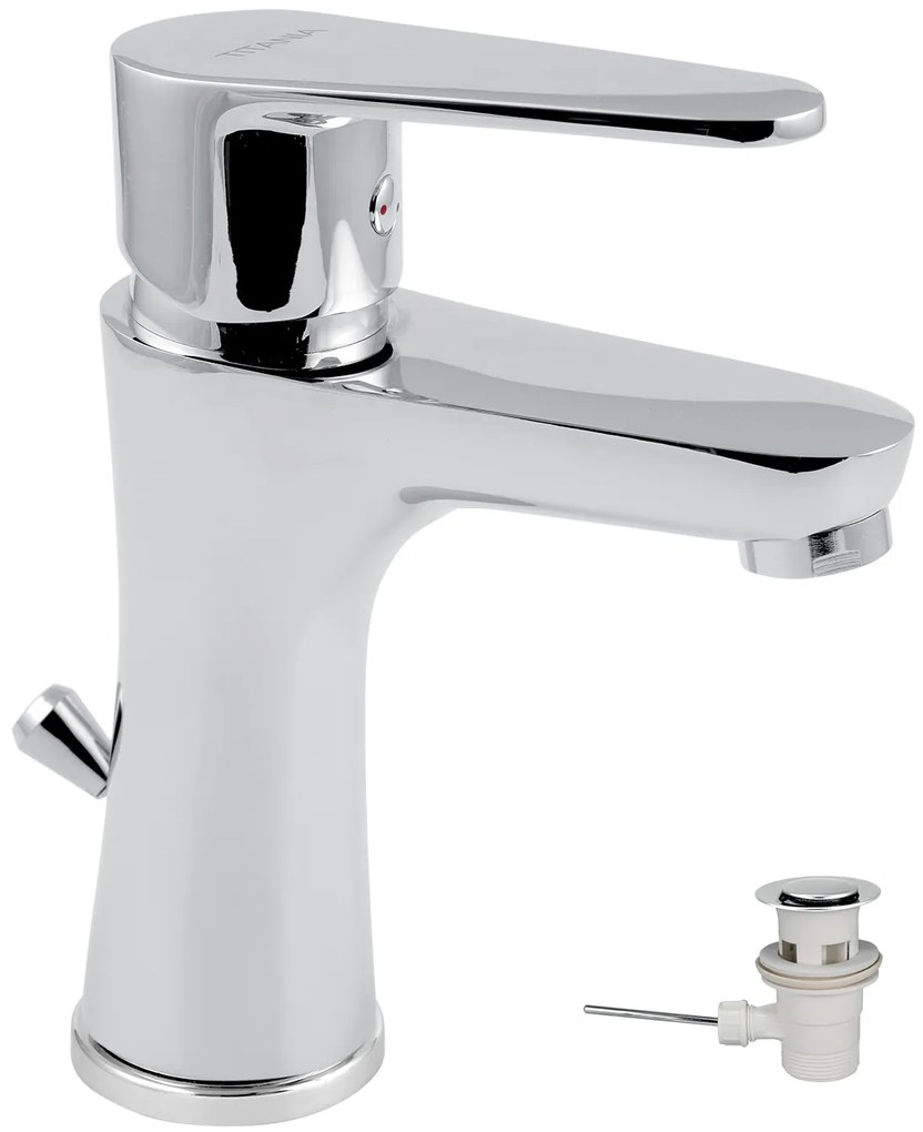 Novaservis Titania Fresh, umývadlová batéria s výpusťou, chrómová, 96001,0