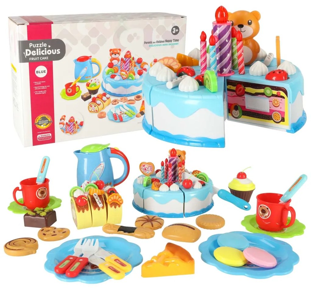 KIK Narodeninová torta 80 el. Modrá