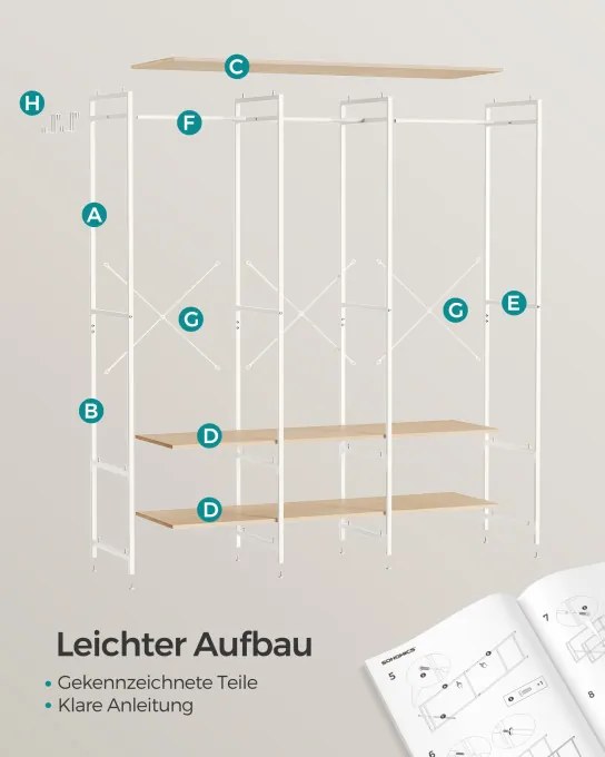 Otvorená šatníková skriňa RGR005W67