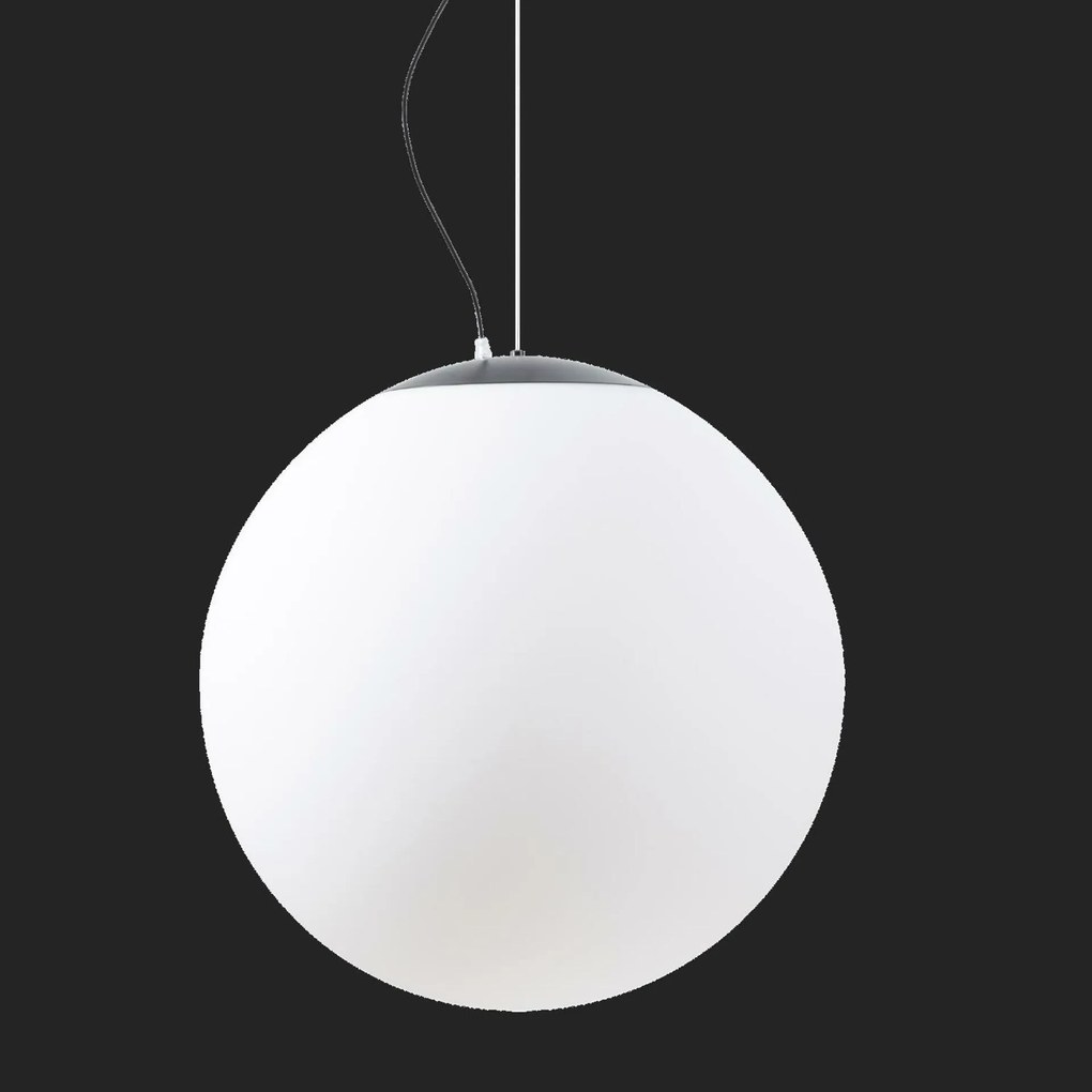 Osmont 62194 Adria L5 Hp závesné sklenené svietidlo čierna biela IP40 3000 K