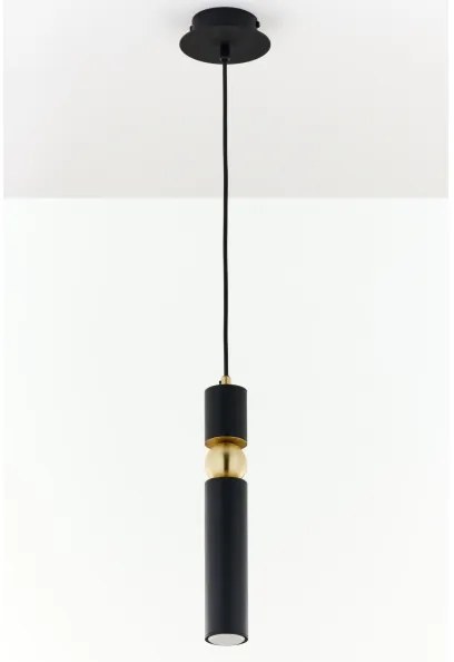 Jupiter 2003 - Luster na lanku ALAS 1xGU10/10W/230V čierna/zlatá