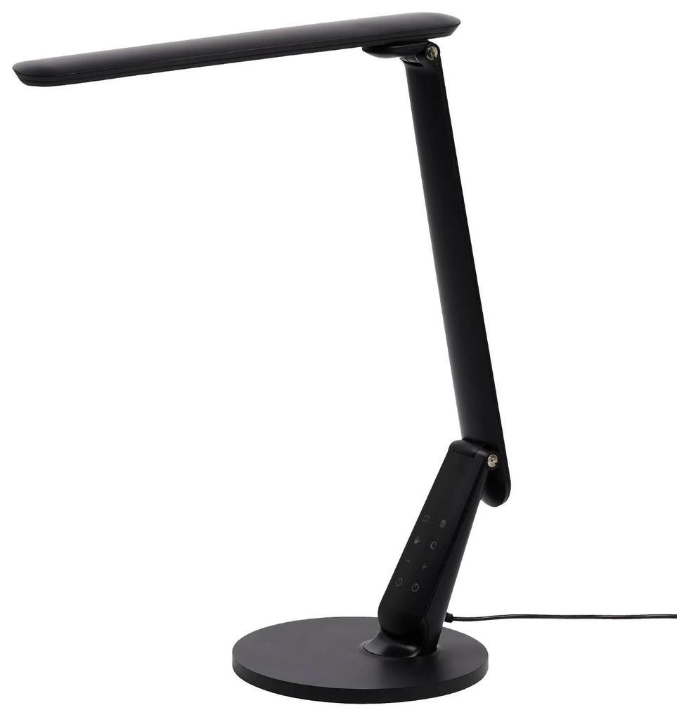 LED lampa na písací stôl Zig ovládací panel čierna