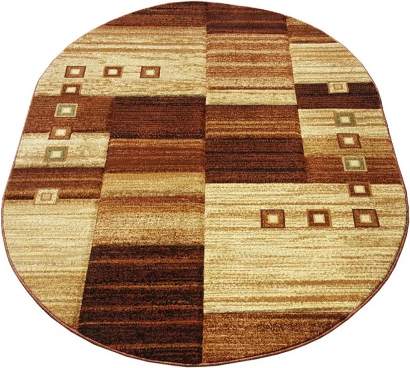 Kusový koberec kockovaný hnedý, Velikosti 60x100cm