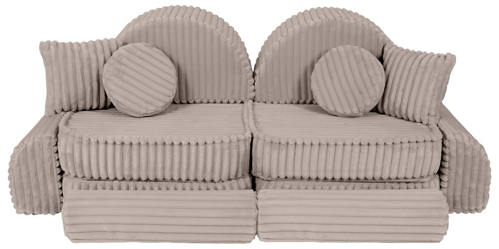 MeowBaby® Churros detská pohovka Max, Pebble Beige