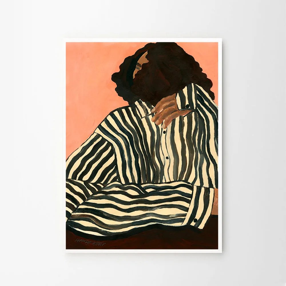 The Poster Club Plagát Serene Stripes by Hanna Peterson 50x70 cm