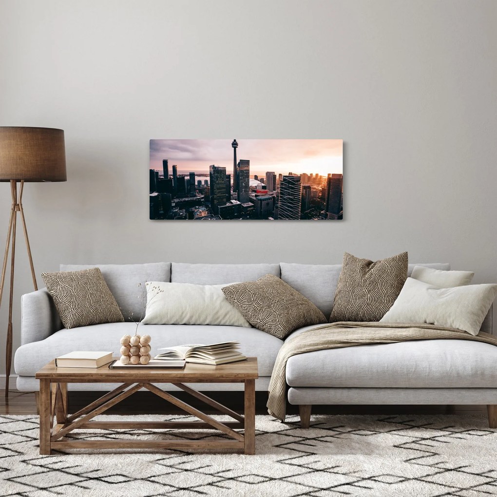 Obraz - Výhľad na centrum mesta (120x50 cm)