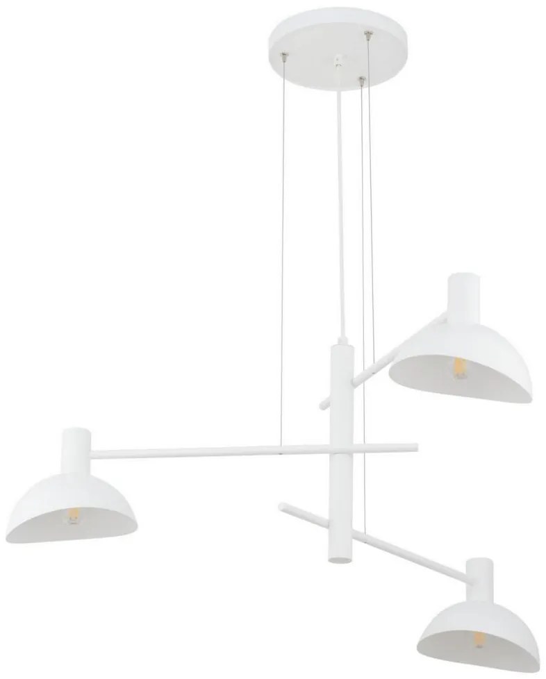 Luster na lanku ARTIS 3xE14/40W/230V biela