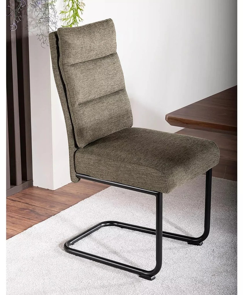 Čalouněná jídelní židle BERRY BREGO olivová