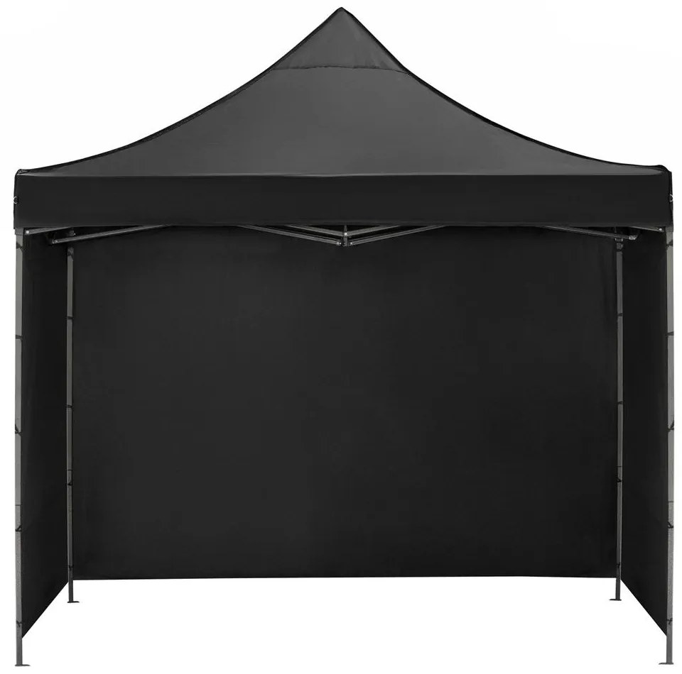 Nožnicový stan 3×3 m – záhradný pavilón pre veľtrhy, expresné akcie a catering, čierny Springos GP0004