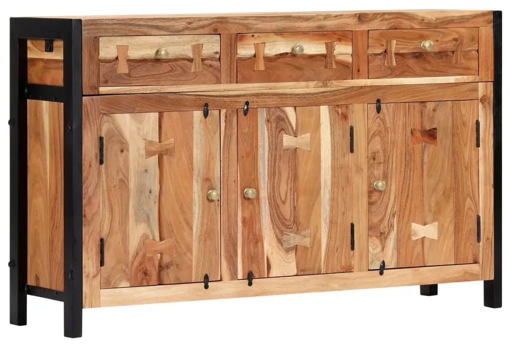 vidaXL Komoda 120x35x75 cm, akáciový masív