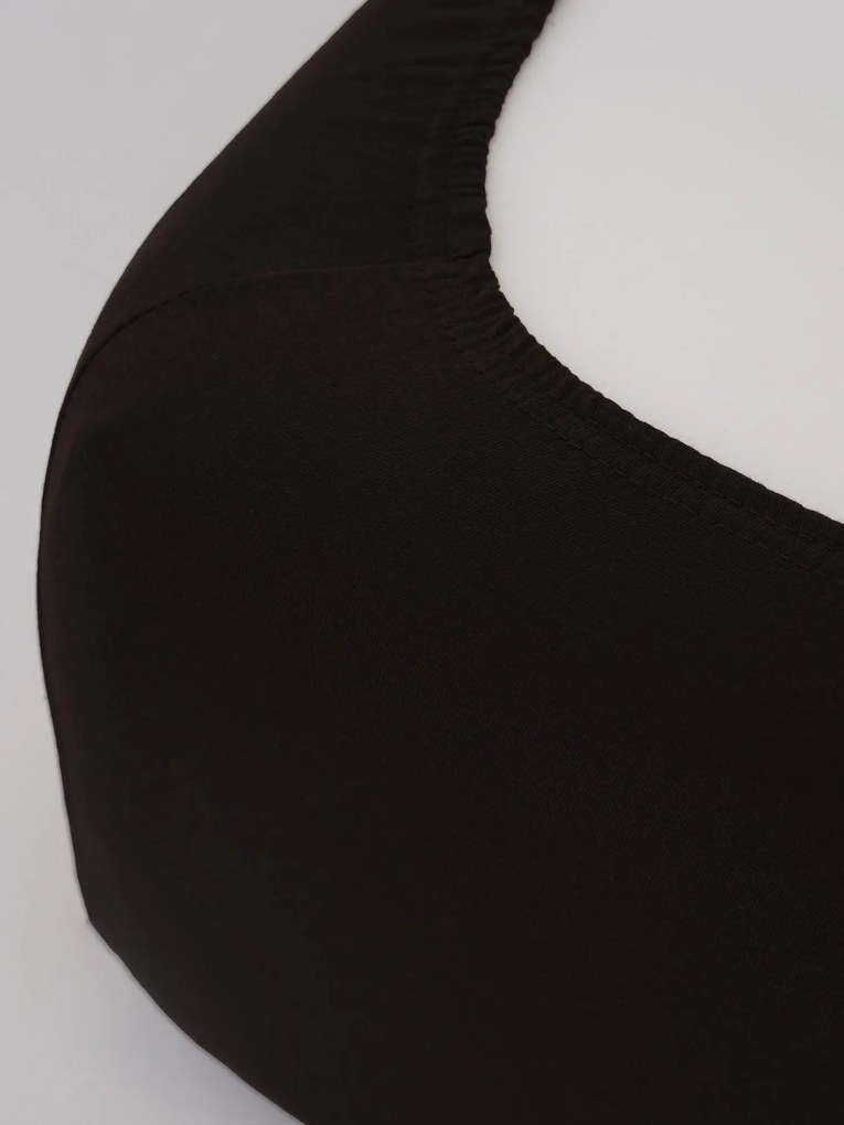 Jersey plachta Classic 90 × 200 cm - tmavo hnedá