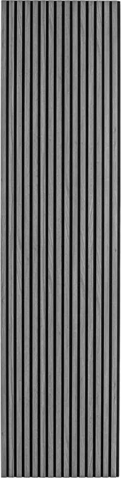 Drevený akustický panel, 2400 x 600 mm, B2BP009, dub grafitový