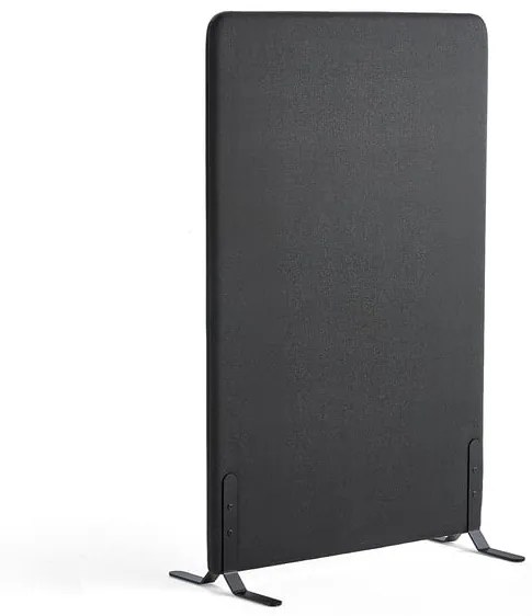 Paraván ZONE, 1360x800x46 mm, antracit, čierne nožičky