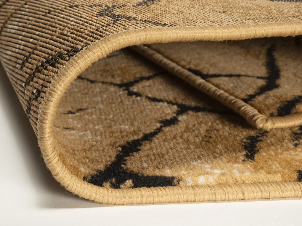 Alfa Carpets, Kusový koberec Superwood brown, 160x230, hnedá, chodba / predsieň