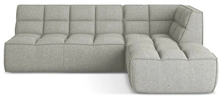 Svetlosivá modulárna rohová pohovka (variabilná) Kalai – Makamii