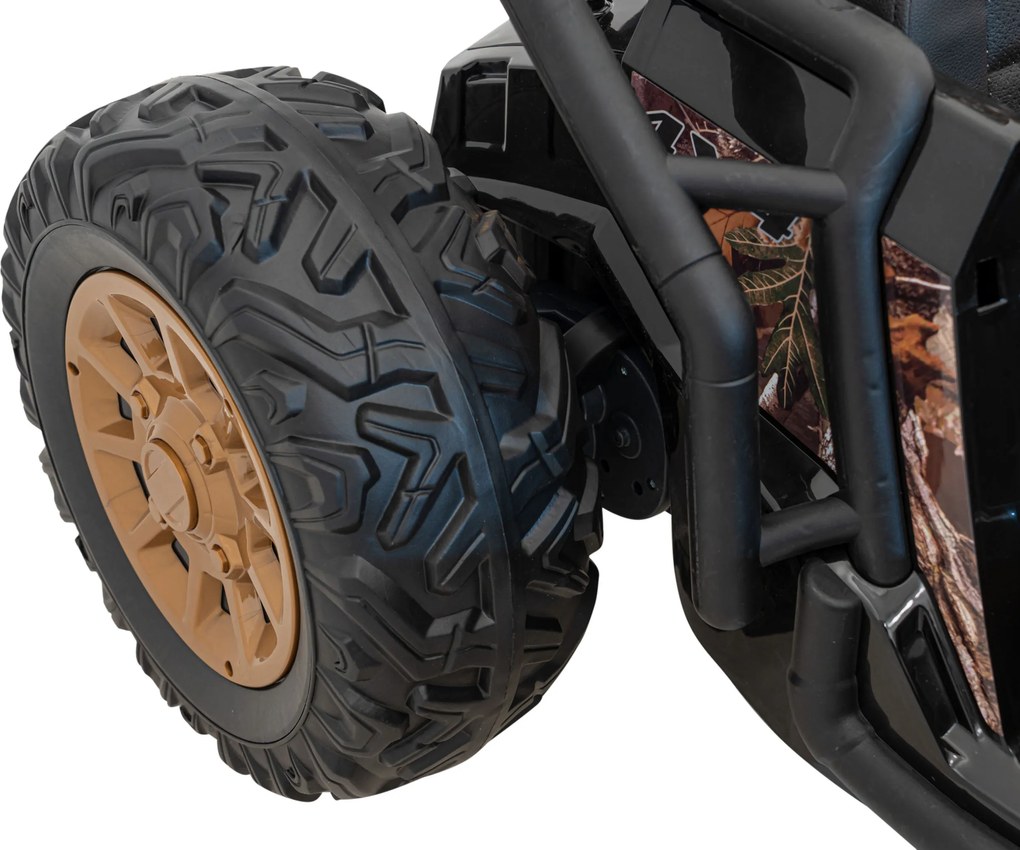 Ramiz Detská pretekárska bugina na batérie 5 Čierna + motory 2x200W + diaľkové ovládanie + zvuková LED dióda + pomalý štart